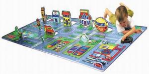 Heat Transfer Play Mat/Puzzle Mat - City Map/Foam Puzzle/Educational Toy/Floor Mat
